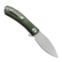 Trollsky Knives Mandu Green Micarta kääntöveitsi, Satin