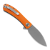 Trollsky Knives Mandu Orange G10 k&auml;&auml;nt&ouml;veitsi