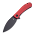 Trollsky Knives Mandu XL 14C28N kääntöveitsi, Red G-10, Black Stonewash