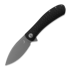 Trollsky Knives Mandu XL D2, Black Carbontex G-10, Dark Bead Blast