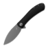 Trollsky Knives Mandu XL D2, Black Carbontex G-10, Dark Bead Blast