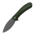 Trollsky Knives - Mandu XL D2, Green Micarta, Dark Bead Blast