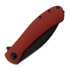 Trollsky Knives Mandu XL D2, Red G-10, Black Stonewash