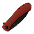 Trollsky Knives Mandu XL D2, Red G-10, Black Stonewash
