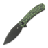 Trollsky Knives - Mandu XL Limited, Green Turtle G-10, Black Stonewash