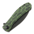 Trollsky Knives Mandu XL Limited 접이식 나이프, Green Turtle G-10, Black Stonewash