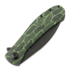 Trollsky Knives Mandu XL Limited 접이식 나이프, Green Turtle G-10, Black Stonewash