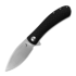 Trollsky Knives - Mandu XL Magnacut, Black Carbontex G-10, Satin
