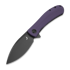 Trollsky Knives - Mandu XL14C28N, Purple G-10, Black Stonewash
