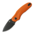 Twisted Assisted Fortis Drop Point folding knife, Orange G-10, Blackwash