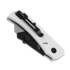 Twisted Assisted PALLAS White Aluminum kääntöveitsi, Black DLC
