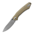 Navalha Twisted Assisted Twisted Atlas Slipjoint, Tan G-10, Stonewash