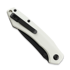 Navalha Twisted Assisted Twisted Atlas Slipjoint, White G-10, Black PVD