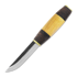Uniikkipuukot Vuolupuukko kniv, leather / curly birch