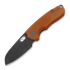 Urban EDC Supply F5.5 - Orange Paper Micarta & Blackwash M390 sulankstomas peilis