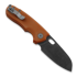 Urban EDC Supply F5.5 - Orange Paper Micarta & Blackwash M390 sulankstomas peilis