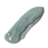 Viper Moon sulankstomas peilis, Stonewashed, Teal Canvas Micarta V6010TE