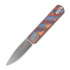 Coltello pieghevole Vosteed Corgi - Satin - Micarta, copper raindrop