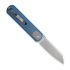 Vosteed Corgi - Satin Sheepsfoot - Micarta sulankstomas peilis, mėlyna