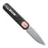Vosteed Corgi Trek Lock - Micarta Black - S/W Drop sulankstomas peilis