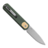 Coltello pieghevole Vosteed Corgi Trek Lock - Micarta Green - S/W Drop