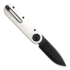 Vosteed Corgi-V 295 - Blackwash - G10 kääntöveitsi, valkoinen