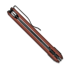 Πτυσσόμενο μαχαίρι Vosteed Corgi® V V - Blackwash - Aluminum, Brick Red