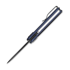 Coltello pieghevole Vosteed Corgi-V Vanchor Lock - Blackwash - Aluminium, blu