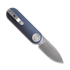 Vosteed Corgi-V Vanchor Lock - Satin - Aluminium sulankstomas peilis, Dark Slate Blue