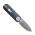 Coltello pieghevole Vosteed Corgi-V Vanchor Lock - Satin - Aluminium, Dark Slate Blue