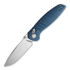 Vosteed Corsair Crossbar - Micarta Blue - S/W Drop 折叠刀