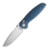 Coltello pieghevole Vosteed Corsair Crossbar - Micarta Blue - S/W Drop