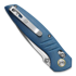 Vosteed Corsair Crossbar - Micarta Blue - S/W Drop folding knife