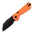 Vosteed Hedgehog - Blackwashed - Aluminium sulankstomas peilis, oranžinėnge