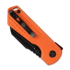 Vosteed Hedgehog - Blackwashed - Aluminium folding knife, orange