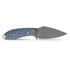 Vosteed Inferno - Blastwash - Micarta knife, Blue Ocean