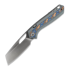 Vosteed Kroc 329 - Satin - Aluminum & Ocean Micarta sulankstomas peilis