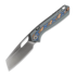 Vosteed Kroc 329 - Satin - Aluminum & Ocean Micarta kääntöveitsi