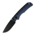 Vosteed Marten 330 - Blackwash - Aluminum Taschenmesser, Dark Slate Blue