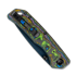 Vosteed Marten 330 - Blue Stonewash - Carbon Fiber 접이식 나이프, Neon Topo