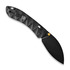 Vosteed Mini Nightshade - Blackwash - Titanium sulankstomas peilis, juoda