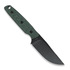 Vosteed Mink - Blackwash Clip Point - Micarta knife, green