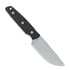 Vosteed Mink - Blastwash Clip Point - Micarta knife, black