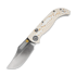 Vosteed Naga - Satin - Bamboo Micarta sulankstomas peilis, Ivory Drift