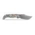 Vosteed Naga - Stonewash - Bamboo Micarta kääntöveitsi, Canyon Current