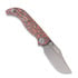 Vosteed Naga - Stonewash - Raindrop Micarta sulankstomas peilis, Copper
