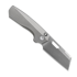 Vosteed Nip-L - Stonewash - Left-Handed sulankstomas peilis, Titanium, pilka