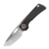 Vosteed Nymble - Satin - Titanium összecsukható kés, fekete