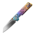 Vosteed Parallel - Satin - Titanium sulankstomas peilis, Halloween Spooky Purr