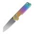 Vosteed Parallel - Stonewash - Titanium folding knife, Iridescent Crackle